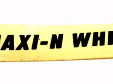 Originele witte tanksticker voor Puch Maxi-N brommer