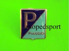 Piaggio Embleem Blauw Voor- Genova Vintage Model