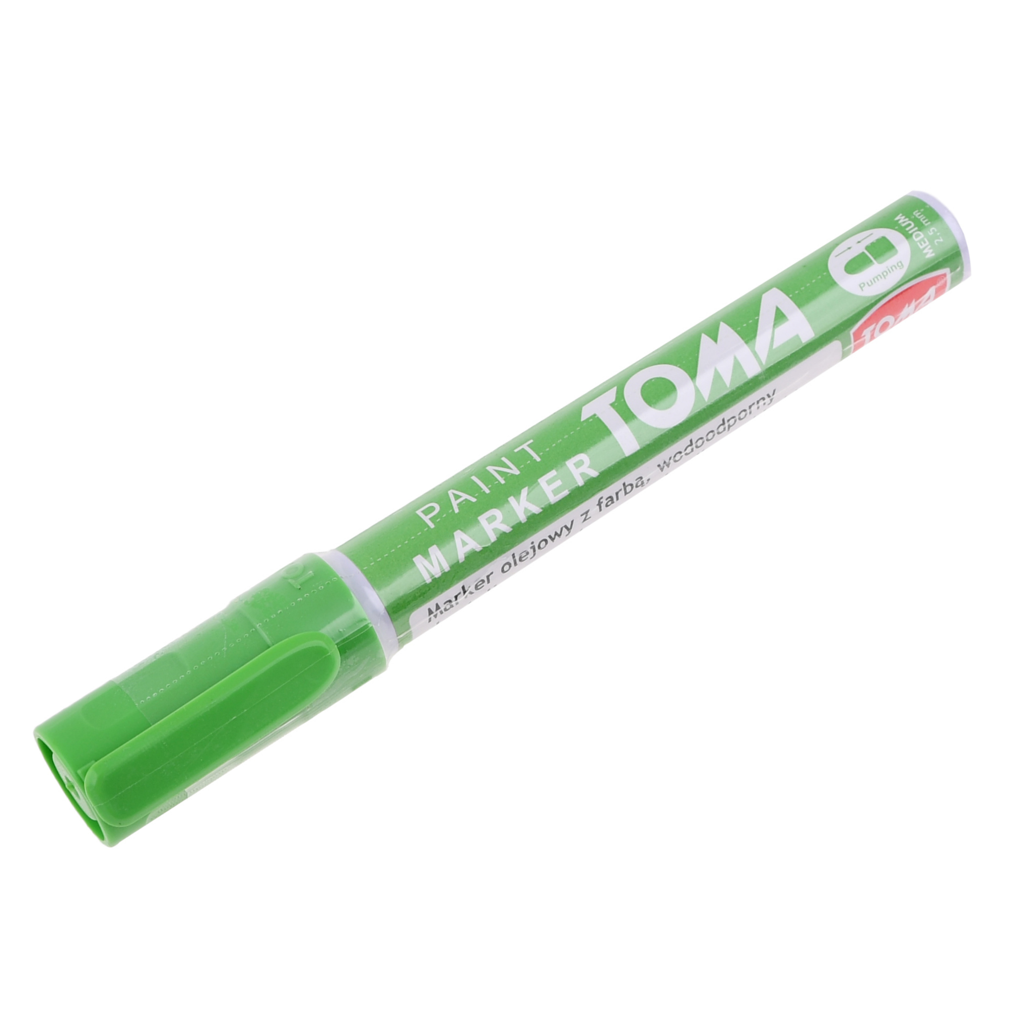 Universeel stift / pen lichtgroen voor staal - hout - rubber - kunststof - glas en banden - bandenstift (made in EU)