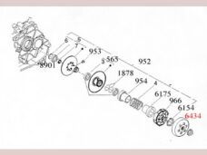 Piaggio Koppelingssegment Set Org. Zip4takt