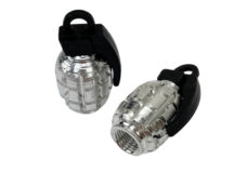 Universeel Puch Maxi Tomos Bromfiets Ventieldopset Granaat Zilver 2 Stuks