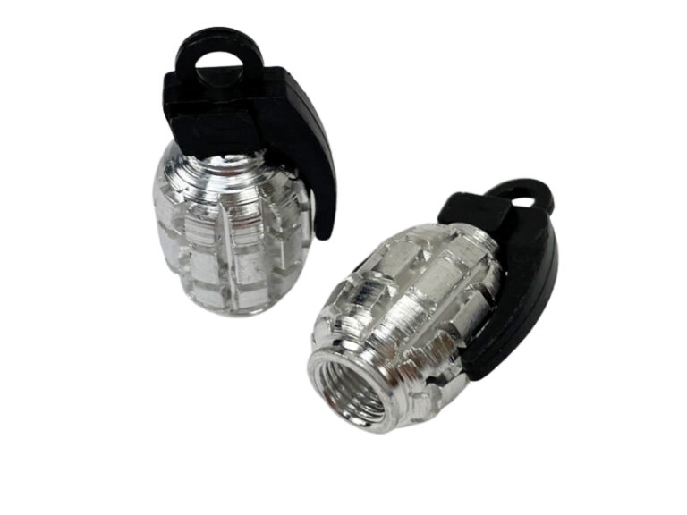 Universeel Puch Maxi Tomos Bromfiets Ventieldopset Granaat Zilver 2 Stuks