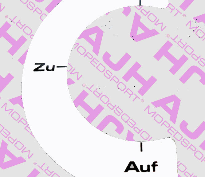 Universele Benzine sticker voor tankdop brommer scooter