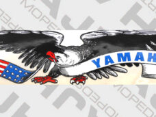 Universele Yamaha logo sticker voor scooter brommer en motor