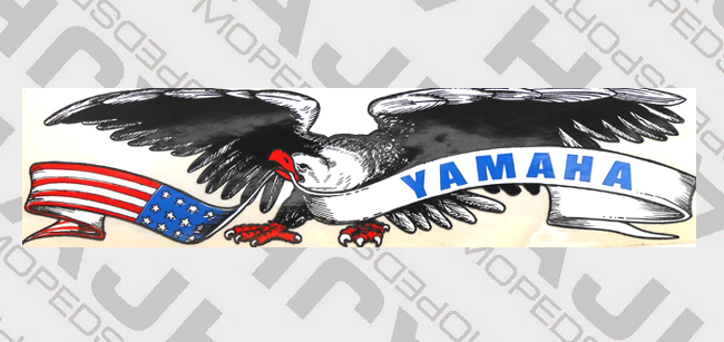 Universele Yamaha logo sticker voor scooter brommer en motor