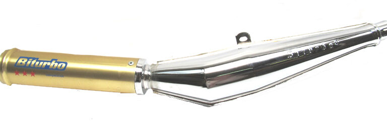 TOMOS SACHS PUCH UNIVERSEEL Uitlaat 28mm chrome zonder bocht Biturbo UITLATEN