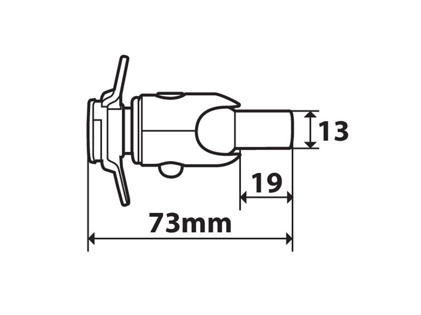 Adapter Lampa Telefoon Opti-screw M8 (kroonplaat) Bromfiets, Motorfiets 90436 - Afbeelding 4