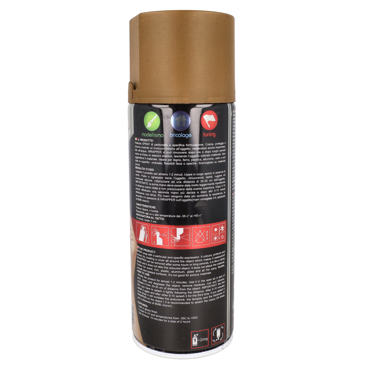 Spuitlak Wrapper Mosterd/bruin Plastidip 400ml Spuitbus