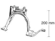 Onderstandaard Buzzetti + Sub-frame 12 Inch Minarelli Hor 7830