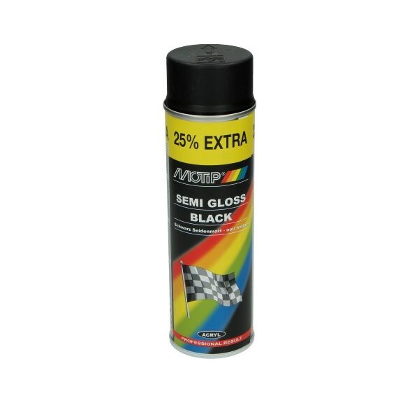 spuitlak motip 500mL spuitbus zwart zijdeglans 04001