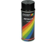 spuitlak motip 400mL spuitbus zwart metallic 04049