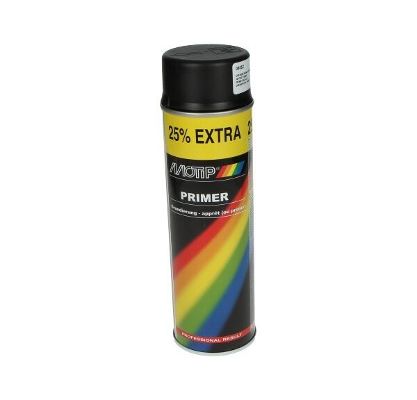 spuitlak motip primer 500mL spuitbus zwart 04052