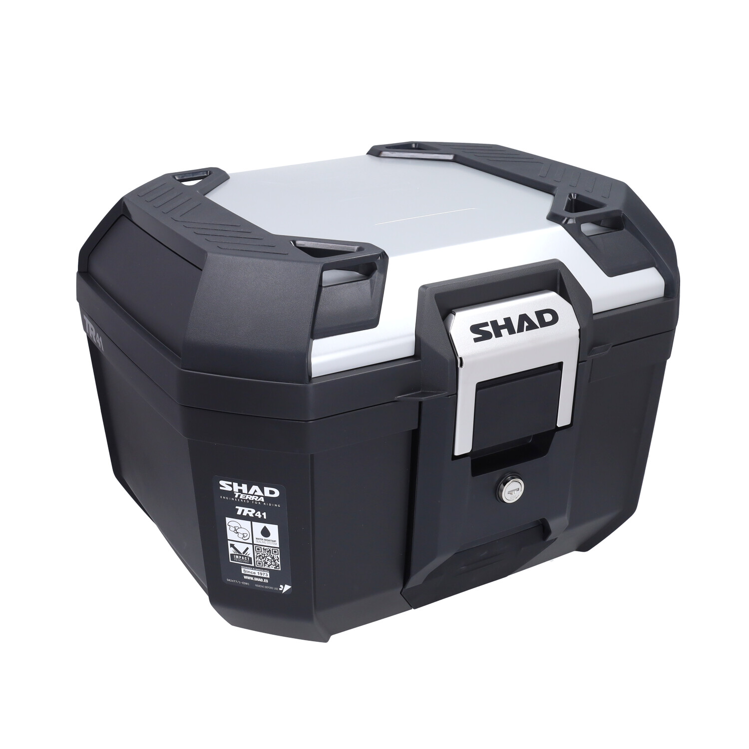 Topkoffer Shad + Montageset Terra Zwart/aluminium Tr41 - 41 Liter D0tr41200 - Afbeelding 5