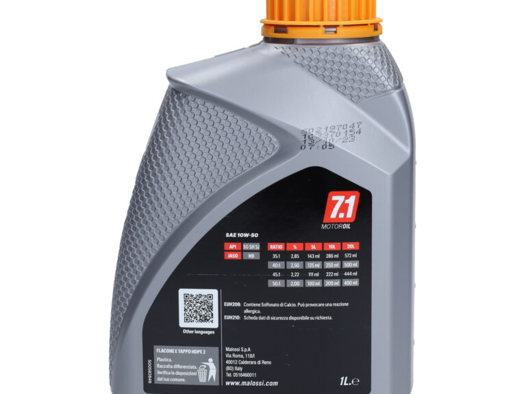 Motorolie Malossi 10w50 Vol Synth. 1l Fles 7614123b