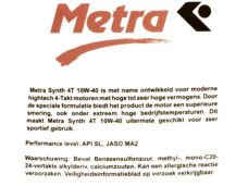 Motorolie 10w40 Half Synth Scooter Metra Oil Alleen Levering Nl 60l Vat