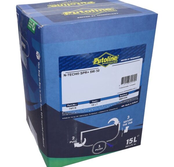 motorolie putoline 5W50 bag-in-box N-TECH SPR+ 15L 74579