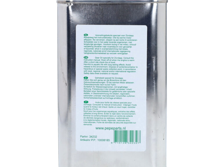 Transmissie-olie A-kwaliteit Sae-80 500ml Blik Zundapp