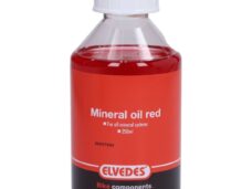 remvloeistof elvedes mineraal 250mL fles rood fatbike