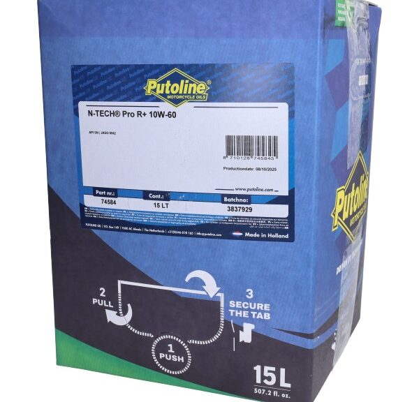 motorolie putoline 10w60 vol synth. N-Tech Pro R+ (Piaggio Euro-4/5) 15L 74584