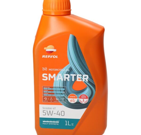 motorolie repsol 5W40 vol synth. scooter (Piaggio) 1L fles=op=op