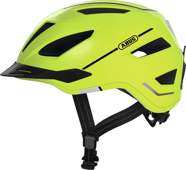 Helm abus pedelec/snorfiets 2.0 LED NTA-8776 keur urban L-XL 56/62 signal yellow