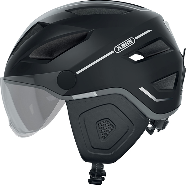 Helm abus pedelec/snorfiets 2.0 met vizier LED NTA-8776 keur urban XS-S 51/55 velvet black