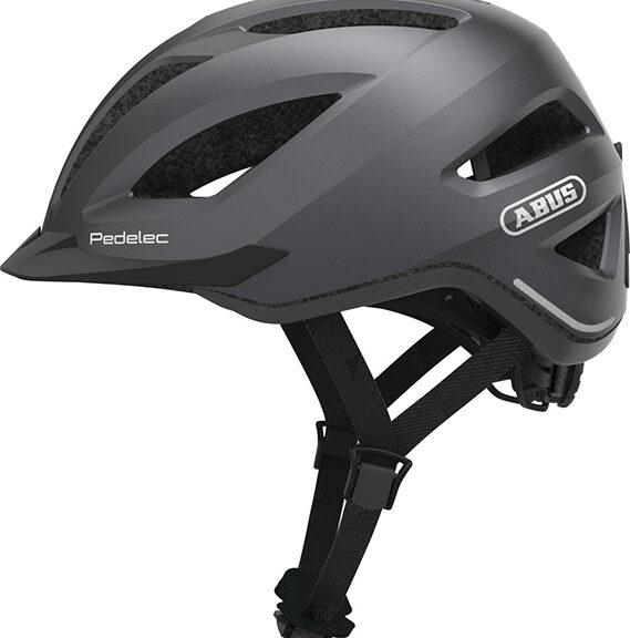 Helm abus pedelec/snorfiets 1.1 LED NTA-8776 keur urban L-XL 56/62 titan