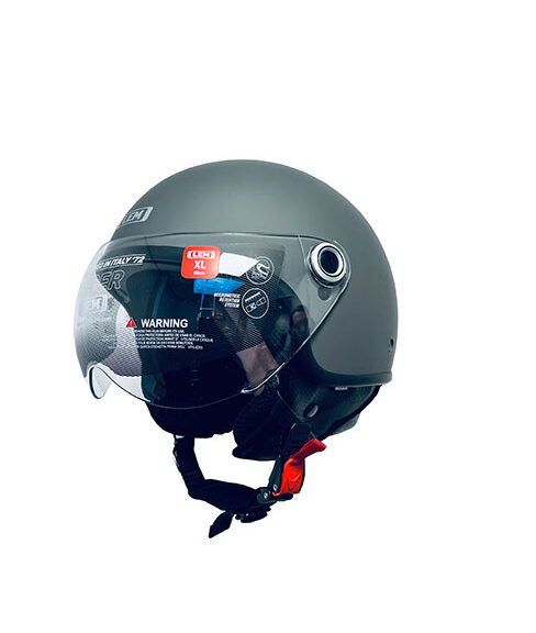 Helm lem demi-jet coolmax roger XS 53/54 mat titanium