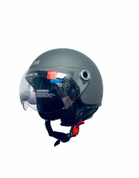 helm lem demi-jet coolmax roger XS 53/54 mat titanium=op=op