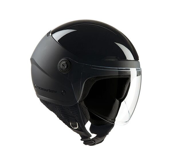 helm tucano demi-jet el 'pop L zwartglans/zwart mat