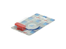 Sticker universeel wielbies + montage-adapter blauw