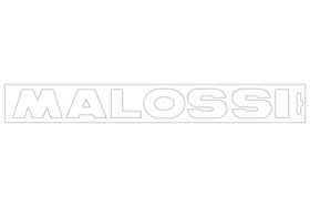 Sticker universeel Malossi woord [malossi] wit
