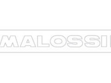 Sticker universeel Malossi woord [malossi] 14cm wit