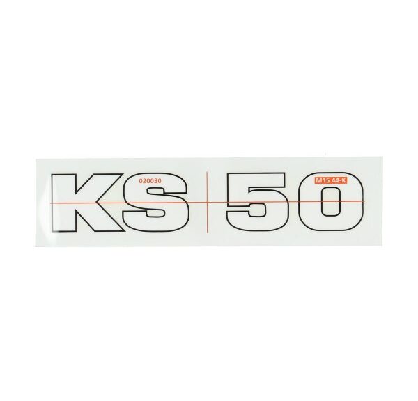 sticker Zundapp wit/zwart Zundapp KS50