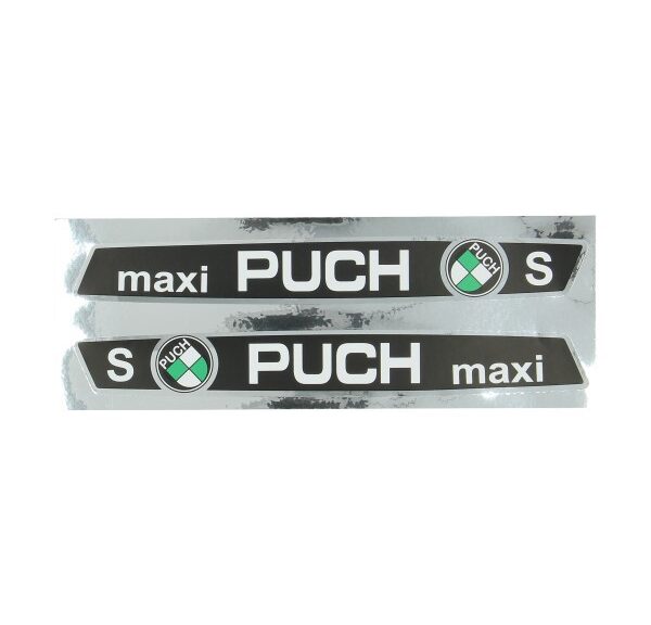 stickerset frame maxi S zwart/chroom puch maxi