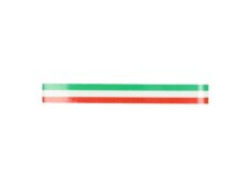Autocollant universel drapeau italien à rayures 3x23cm horizontal