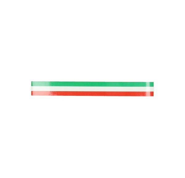 Sticker universeel vlag italie streep 3x23cm horizontaal