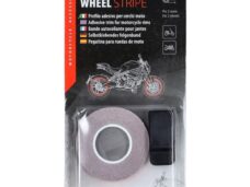 sticker lampa wielbies reflecterend + montage-adapter 7mm rood 90529