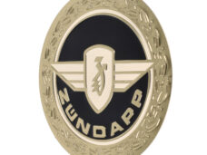 Embleem Benzinetank Rond Aluminium Zundapp 020220
