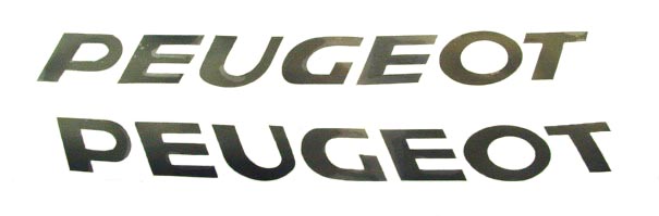 Sticker woord [ — geschikt voor Peugeot