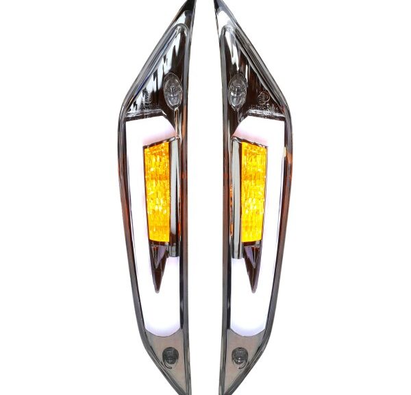 knipperlichtset Power1 led dagrijverlichting tube EVO E-Keur voor helder piaggio