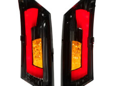 Knipperlichtset Power1 LED matrix E-KEUR tube EVO-2 achter titanium — geschikt voor Piaggio