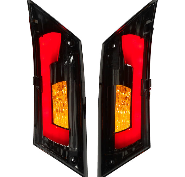 Knipperlichtset Power1 LED matrix E-KEUR tube EVO-2 achter titanium — geschikt voor Piaggio