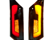 Knipperlichtset Power1 LED matrix Evo-3 achter titanium — geschikt voor Piaggio