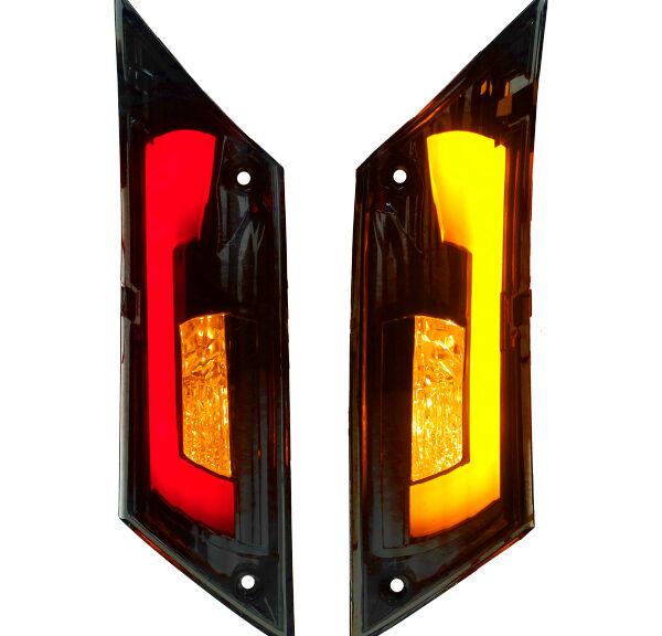 Knipperlichtset Power1 LED matrix Evo-3 achter titanium — geschikt voor Piaggio