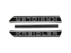 Stickerset benzinetank zwart/wit — geschikt voor Kreidler