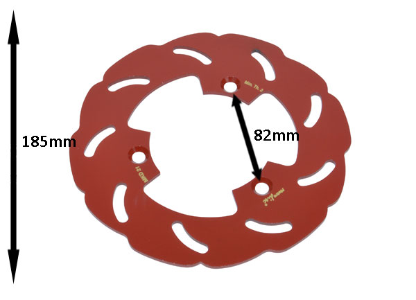 Remschijf Metrakit wave — geschikt voor Rieju 185mm Rr mkd21