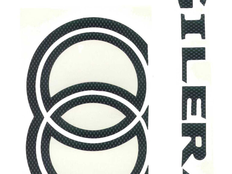 Stickerset carbon — geschikt voor Gilera