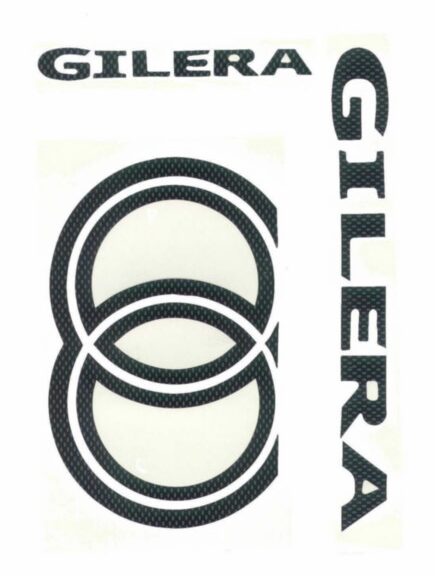stickerset carbon 5-delig gilera