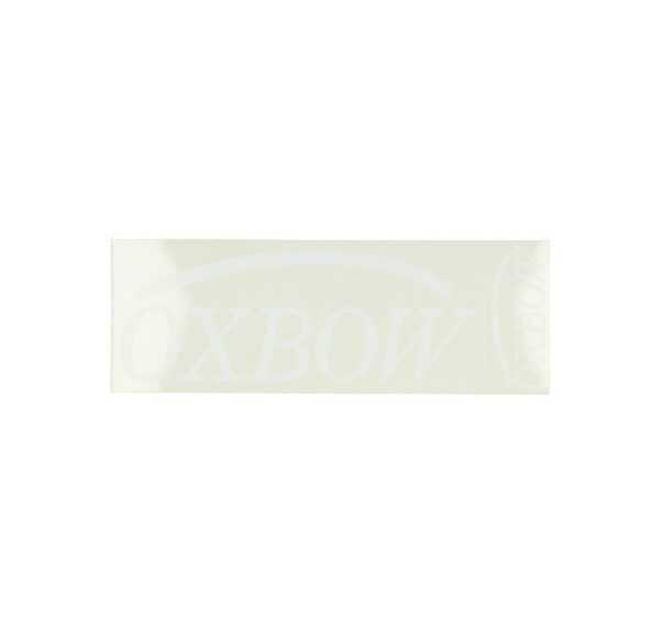 sticker universeel woord [oxbow] wit 2pcs=op=op